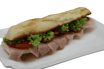 65 Baguette Schinken